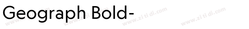 Geograph Bold字体转换